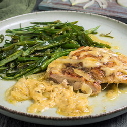 Keto French Onion Chicken With Green Beans - Ruled Me