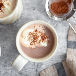 Healthy Hot Chocolate With Cacao Powder