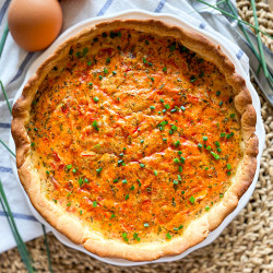 3 Ingredient Savory Tomato &amp; Egg Tart