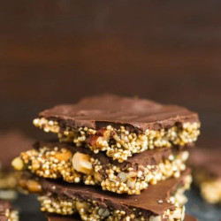 Chocolate Covered Nut &amp; Seed Quinoa Brittle