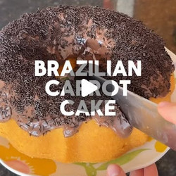 Brazilian Chocolate Carrot Cake With Brigadeiro