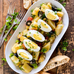 Spanish Peasants Potato Salad | Ensalada De Patatas Campesina