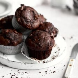 Double Chocolate Banana Muffins