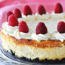 White Chocolate Raspberry Cheesecake