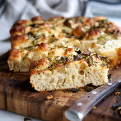 Overnight No Knead Focaccia Bread Recipe