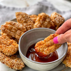 Homemade Baked Chicken Nuggets With Ground Chicken