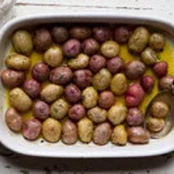 Potatoes Roasted With Saffron