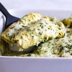 Creamy Poblano Chicken Enchiladas