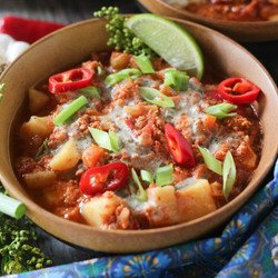 Slow Cooker Buffalo Chicken Chili