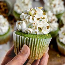 Pistachio Cupcakes (gluten-free &amp; Dairy-free Option)