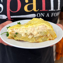 Spanish Potato &amp; Tuna Omelette | Tortilla Santanderina