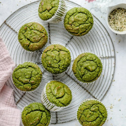 Blender Banana Spinach Muffins