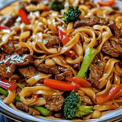 Sticky Beef Noodles