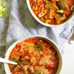 Slow Cooker Stuffed Pepper Soup