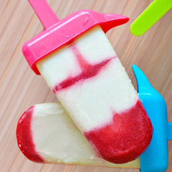 Lava Flow Homemade Popsicles