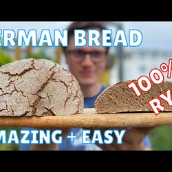 German Rye Sourdough Bread (roggen-sauerteigbrot)