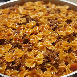 Bowtie Pasta with Ground Beef Recipe