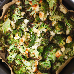 Air Fryer Broccoli And Feta