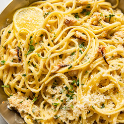 Easy Crab Linguine