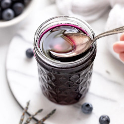 15-minute Blueberry Lavender Simple Syrup