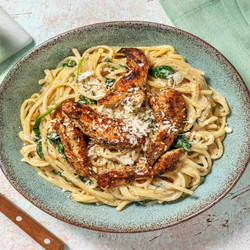 Easy Peasy Chicken Tetrazzini With Linguine