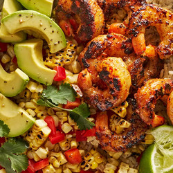 Blackened Shrimp Bowls