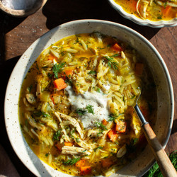 Lori's Healing Lemony Chicken Herby Soup