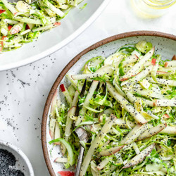 Shaved Brussel Sprout Slaw With Apples