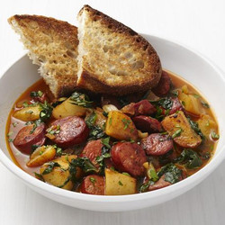 Chorizo Potato &amp; Chard Stew