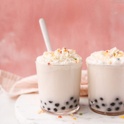 Birthday Cake Bubble Tea (vegan, Gluten Free)