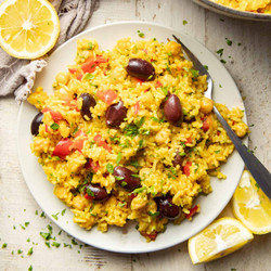 One-pot Mediterranean Chickpeas &amp; Rice