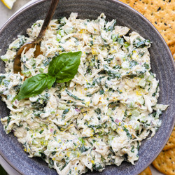Easy Lemon Basil Chicken Salad