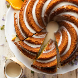 Orange Butter Cake Recipe With Simple Vanilla Glaze