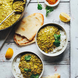 1-pot Lentil Green Curry