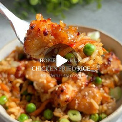 Honey Garlic Chicken Fried Rice