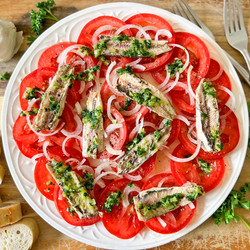 Spanish Tomato &amp; Sardine Salad