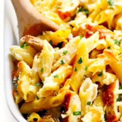 Chicken Alfredo Baked Ziti