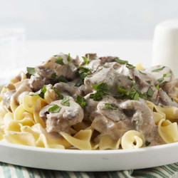 Easy Slow Cooker Beef Stroganoff