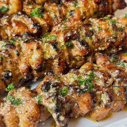 Garlic Parmesan Chicken Skewers