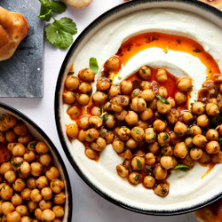 Marinated Chickpeas With Whipped Feta