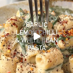 Garlic Lemon Chilli &amp; White Bean Pasta