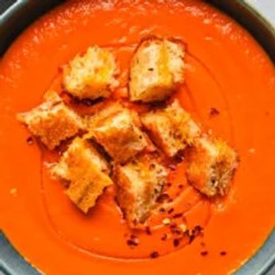 Red Pepper Sheet Pan Soup