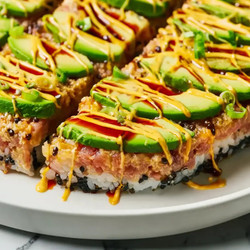 Quick Canned Tuna Sushi Bake