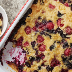 Classic Mixed Berry Dump Cake