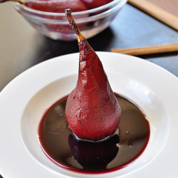 Poached Pears In Red Wine - Easy Dessert Recipe