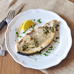 Pan Seared Swordfish Steaks With Mixed Herbs