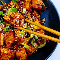 Spicy Garlicky Tofu