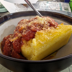 Baked Polenta with Rustic Tomato Sauce