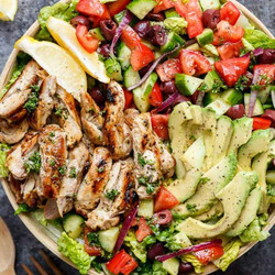 Lemon Herb Mediterranean Chicken Salad