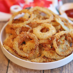 Onion Rings In Air Fryer Or Pan Fried (vegan)